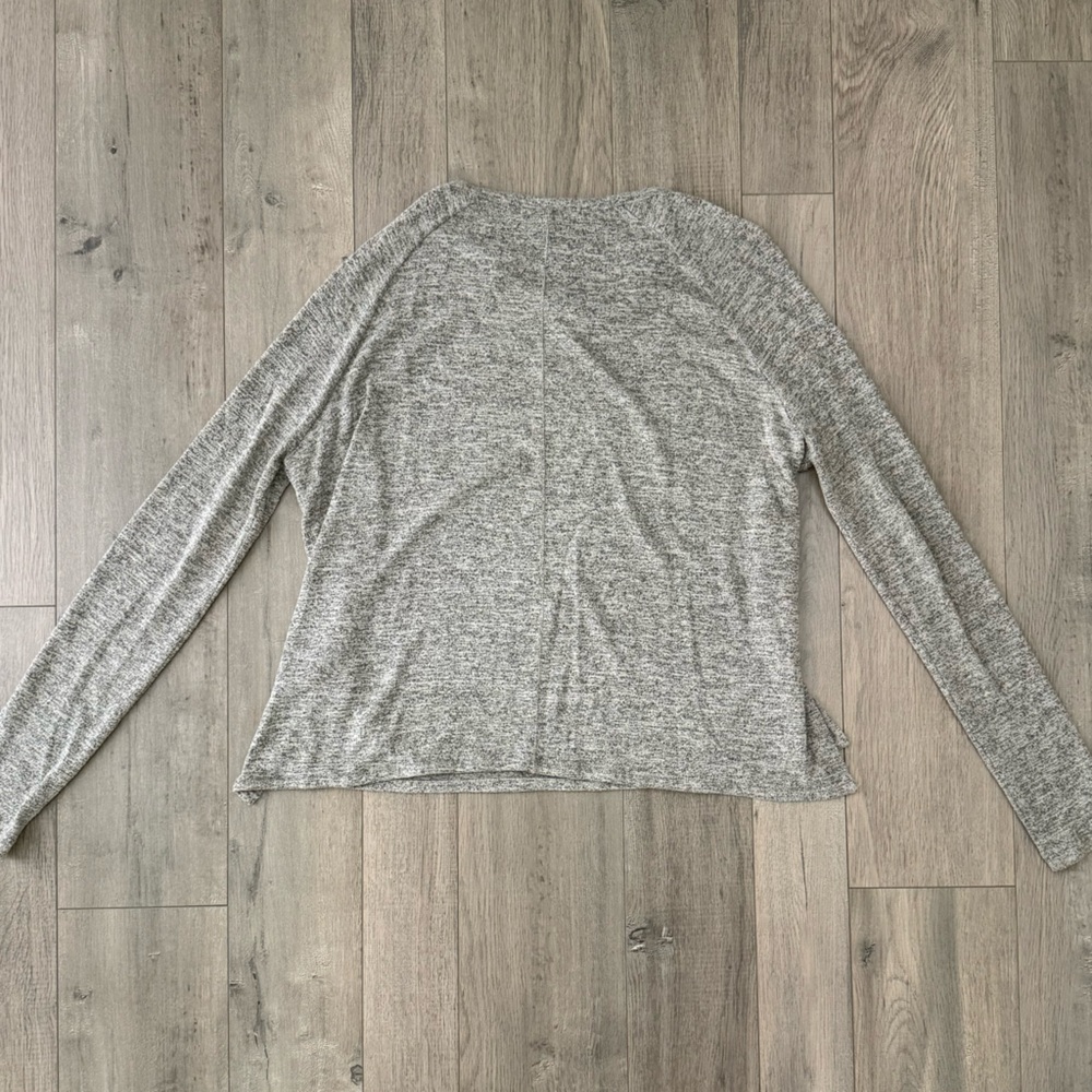 rag & bone Heather Gray Long Sleeve Relaxed Long Sleeve Sweatshirt - Picture 5 of 5